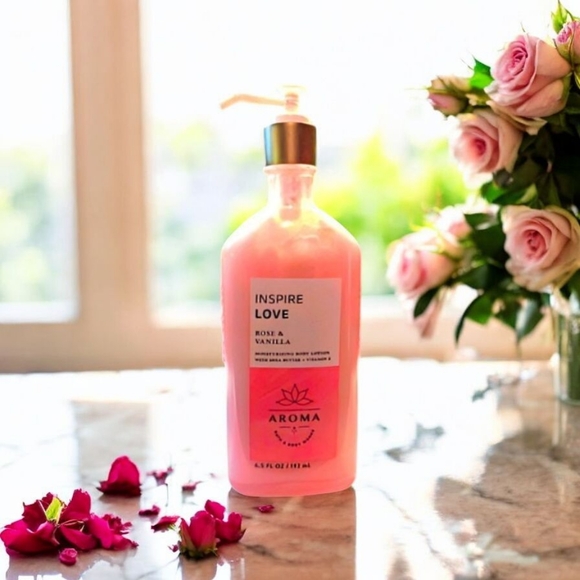 Bath and Body Works BUNDLE Rose Vanilla Moisturizing Lotion and Rose Hydrating - Picture 3 of 5